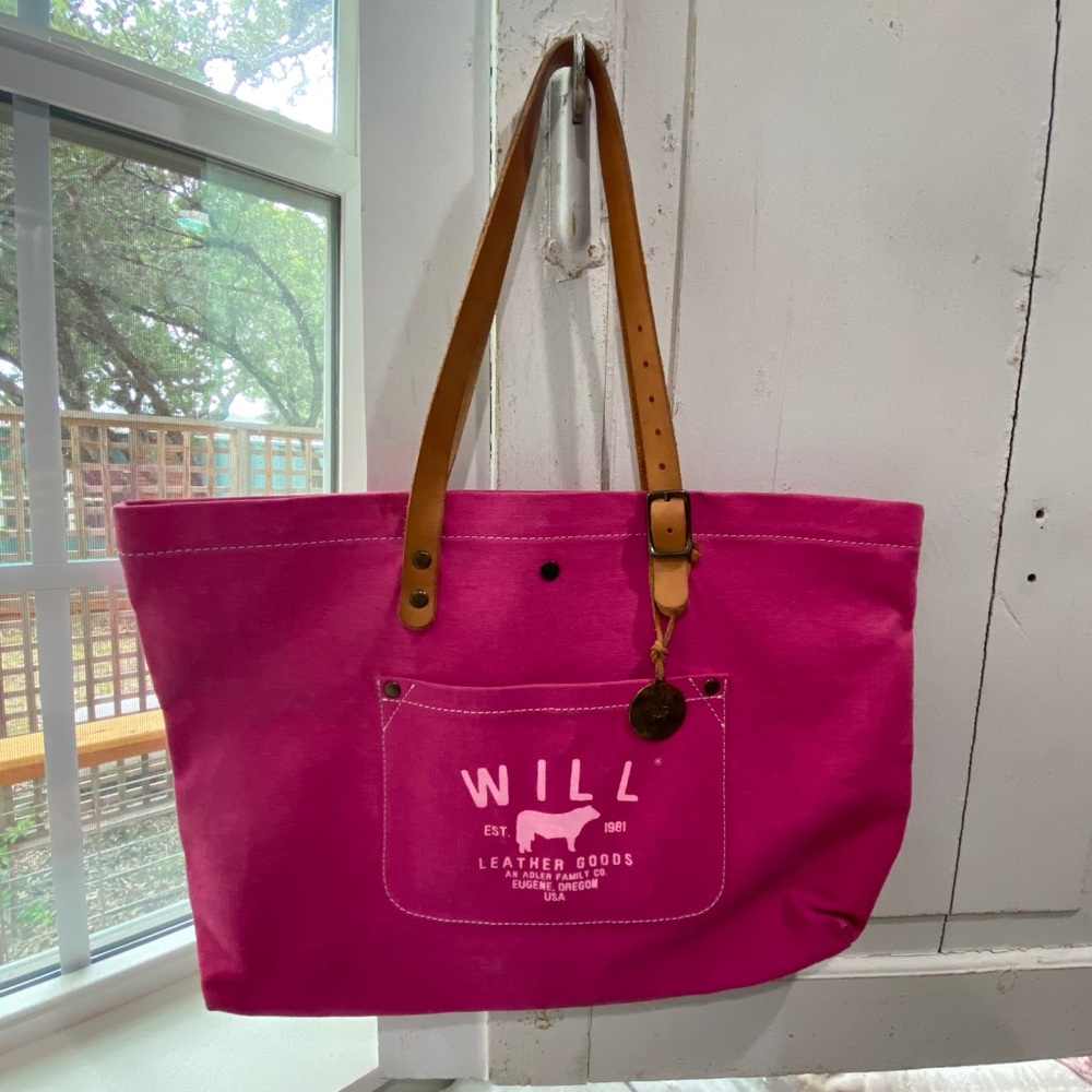 Will Leather Canvas Bag Pink